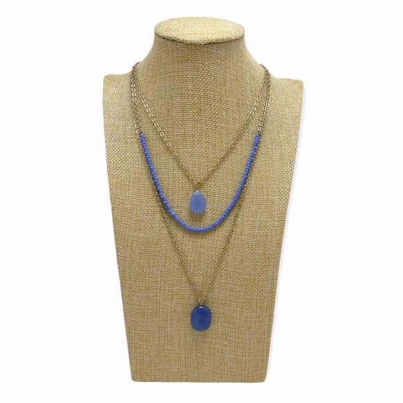 Melrose And Market Multi Strand Bead And Stone Necklace - Picture 2 of 4